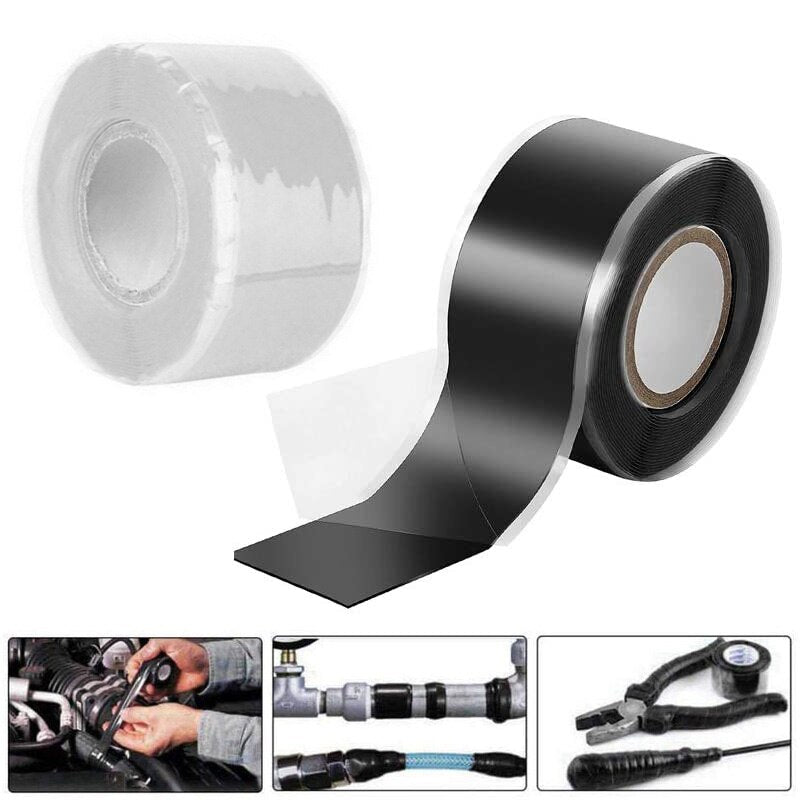 5x152cm Universal Super Strong Fiber Waterproof Silicone Tape Self-adhesive Stop Leaks Seal Repair Tape Self Fusing Wire Tapes