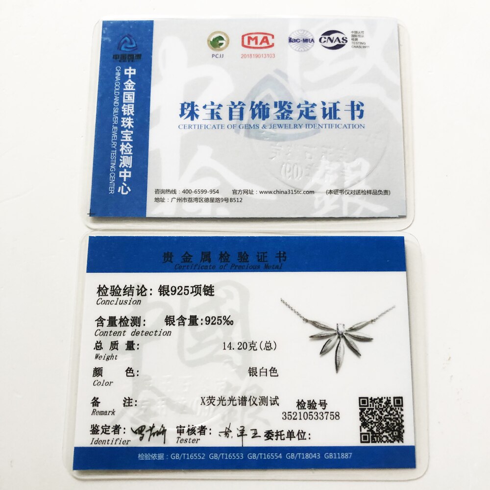 Necklace Leaves Large Spring Brand New Jewelry Europe 925 Sterling Silver Gift For Women