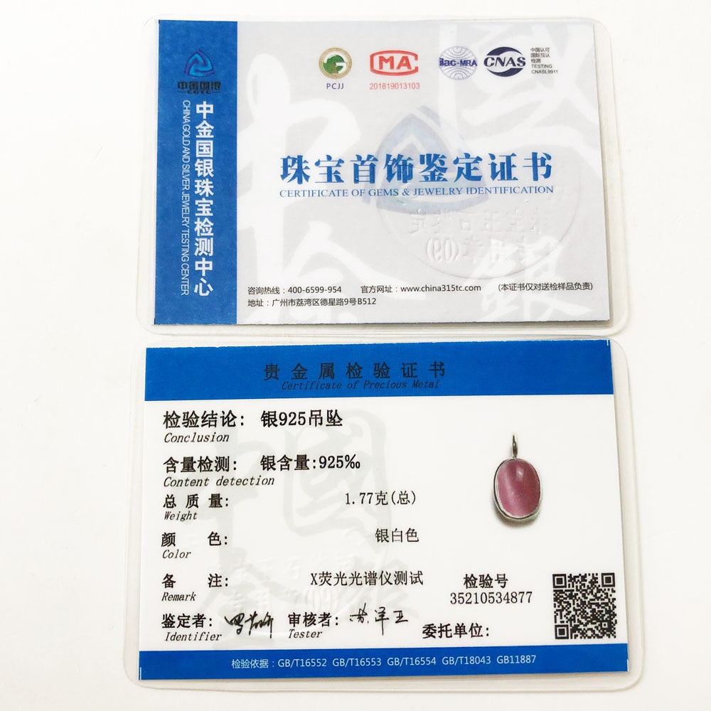 Pendants Pink Oval Opal Stone Winter New Fashion Jewelry Europe 925 Sterling Silver Accessories Gift For Women