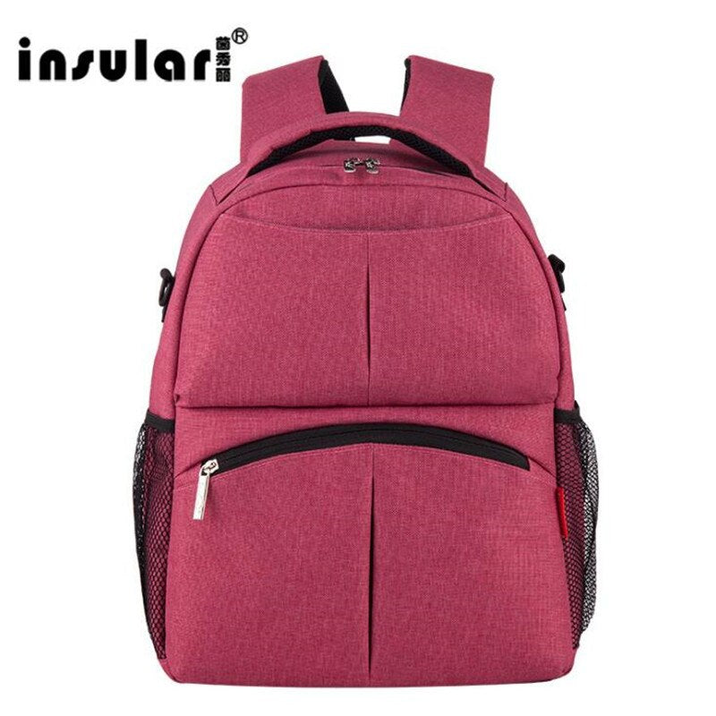 INSULAR Diaper bags Mother Bag Baby Nappy Changing Pad Bags Large Capacity Maternity Mummy Diaper Backpack Stroller bag