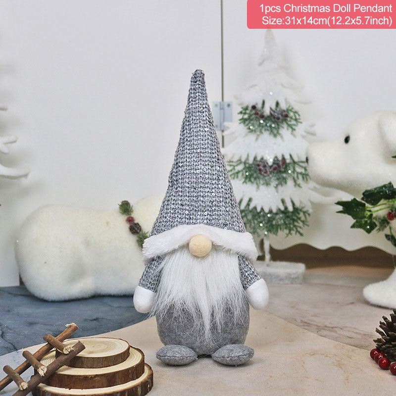 Christmas Faceless Doll Merry Christmas Decorations For Home Christmas Ornaments Xmas Navidad Natal New Year 2022 Kids Gift