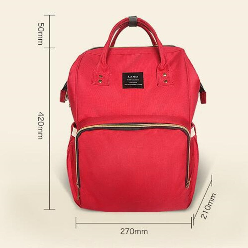 LAND Update Mummy Maternity Nappy Bag Brand Large Capacity Baby Bag Travel Backpack Desiger Nursing Bag for Baby Care