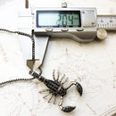 Scorpion Link Chain Necklace,925 Sterling Silver Fashion Jewelry Europe Style Rebel Gift For Men & Women Friend