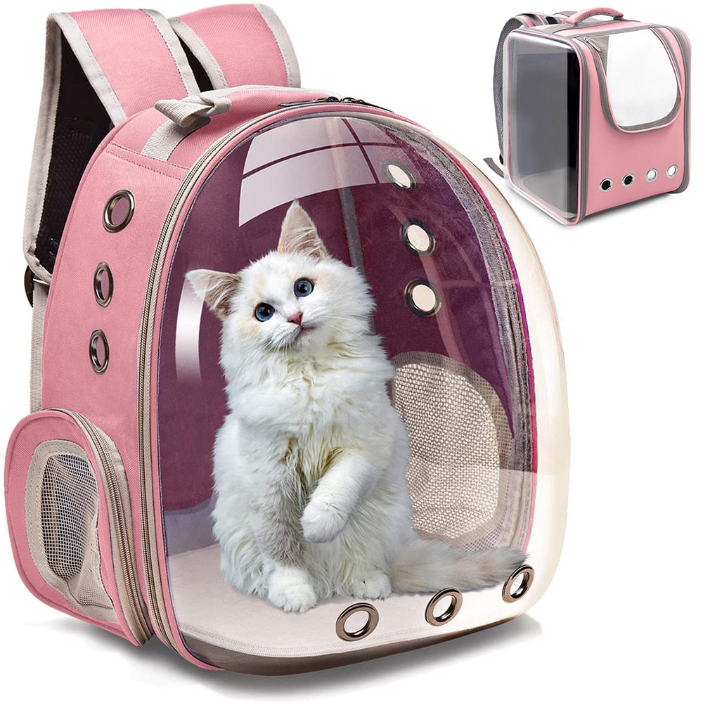 Cat Carrier Bags Breathable Pet Carriers Small Dog Cat Backpack Travel Space Capsule Cage Pet Transport Bag Carrying For Cats - anconmall