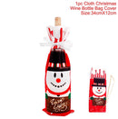 Christmas Snowman Wine Covers Santa Claus 2022 Merry Christmas Kitchen Christmas Decor for Home Table Cristmas New Year 2023