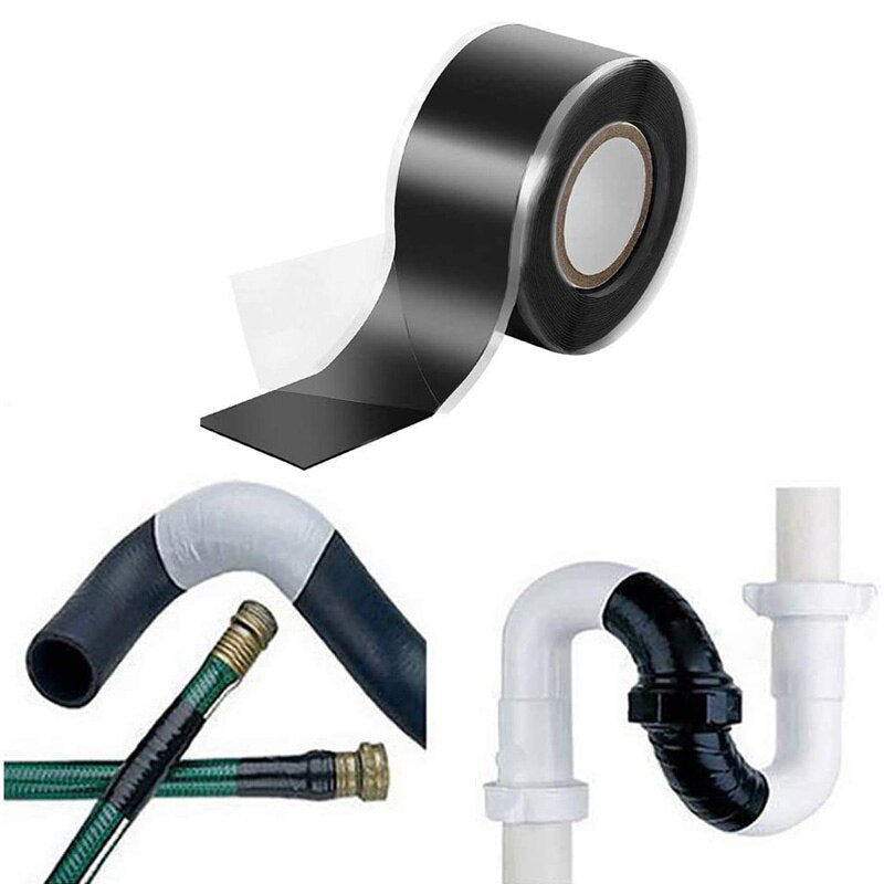 5x152cm Universal Super Strong Fiber Waterproof Silicone Tape Self-adhesive Stop Leaks Seal Repair Tape Self Fusing Wire Tapes