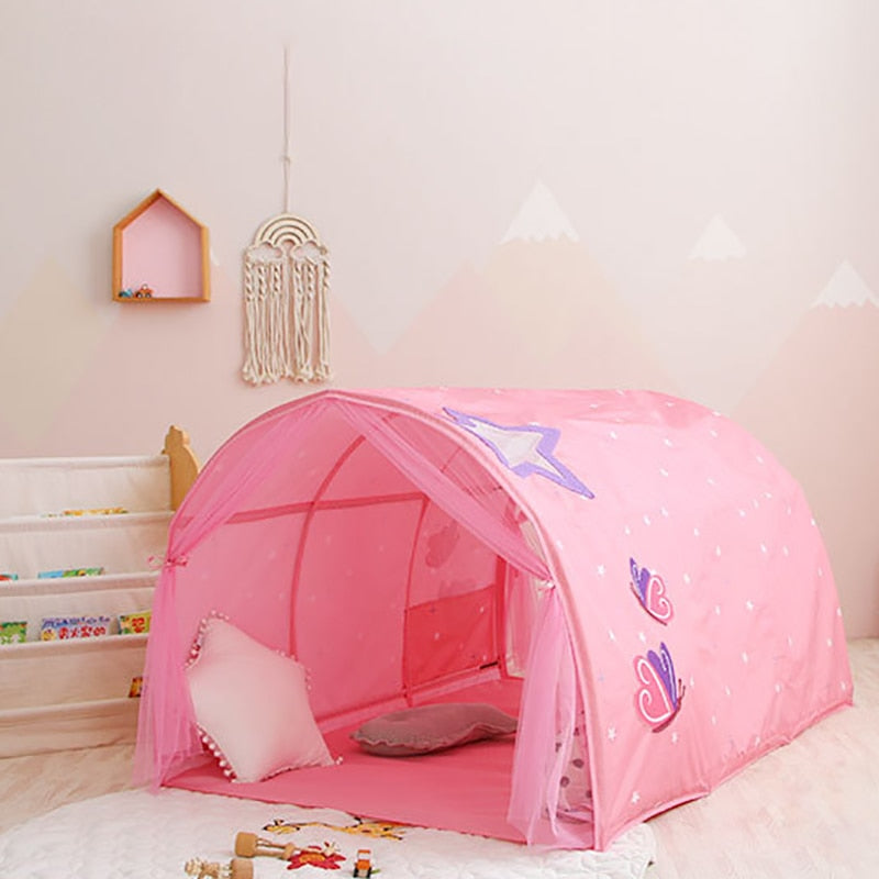 Children's Tent Princess Castle House Game Room Cartoon Wigwam For Children Easy Assemble Playhouse Toy Tents Gifts