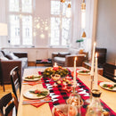 Christmas Elk Snowflake Table Runner Merry Christmas Decor For Home 2022 Xmas Ornaments Navidad Natal New Year&#39;s Decor 2023 - anconmall