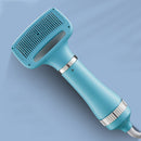 2 in 1 Portable Hair Dryer for Pet Dogs Cats One-Click Hair Removal Brush Comb Blow Dryer 3 Temperatures Low Noise Grooming Tool - anconmall