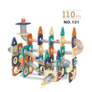 66-260PCS Marble Race Run Building Blocks Castle Children's Toys Rail Funnel Slide DIY Educational Brick Dominoes Children Gifts