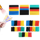 164Pcs Heat Shrink Tube Kit Insulation Sleeving Polyolefin Shrinking Assorted Heat Shrink 2:1 Tubing Wire Cable Sleeving Tube