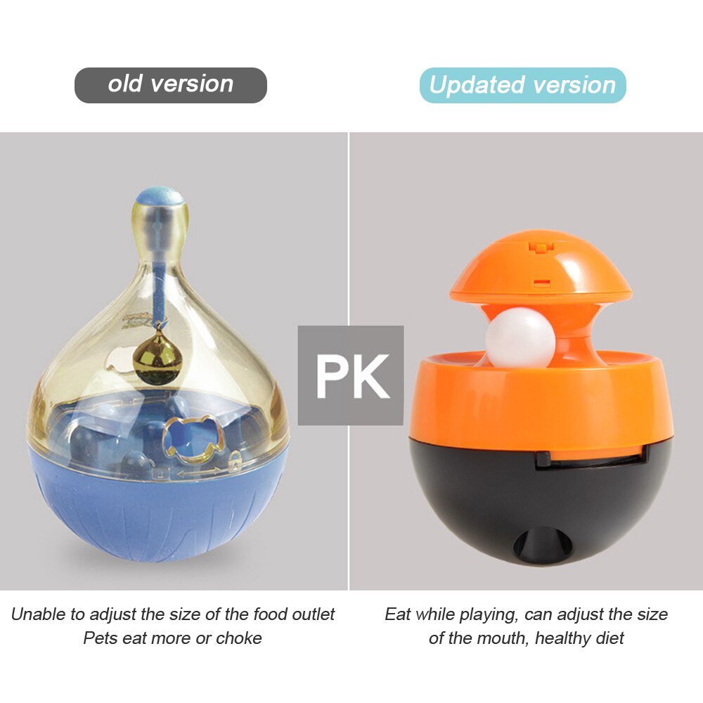 Interactive Dog Toys Tumbler Leakage Food Ball Food Dispenser Slow Feed Accompany Playing Training Pet Supplies for Dogs and Cat - anconmall