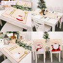 Santa Claus Snowman Cristmas Dining Table Set Merry Christmas Decor for Home Kitchen Navidad Decor Xmas 2022 Natal New Year 2023