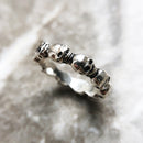 Skulls Band Ring Europe Style Rebel Street Jewelry For Women Men Spring Vintage Gift In 925 Sterling Silver