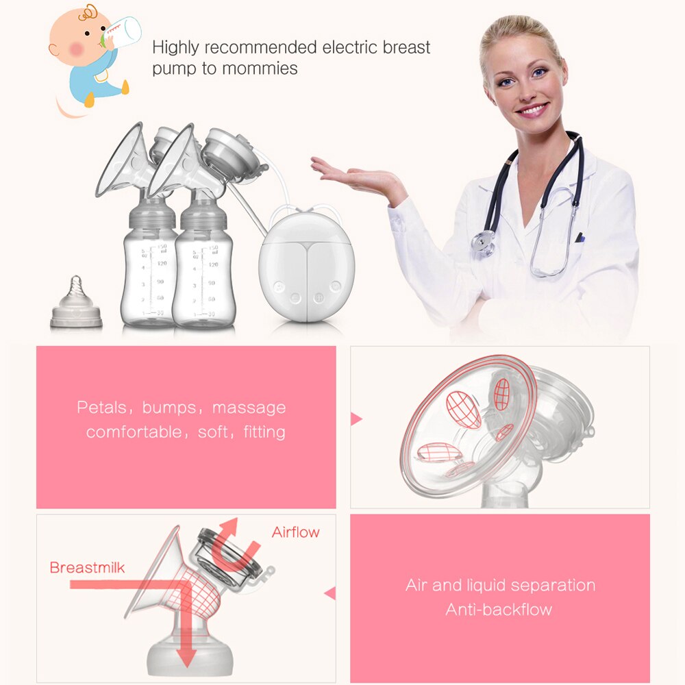 Electric Breast Pump unilateral and bilateral breast pump manual silicone breast pump baby breastfeeding accessories