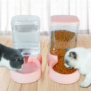 Cat Feeder And Drinker Automatic Cat Food Dispenser Water Bowls Big Capacity Gravity Auto Feeders For Cats - anconmall
