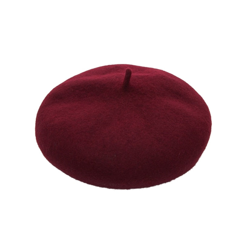 1 Pc Baby Girls Beret Hat Solid Color Vintage Beret Beanie Cap Bonnet Hat for Kids Children Infants 2-8 Years Old