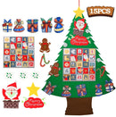 DIY Felt Christmas Tree Christmas Decoration for Home Navidad 2022 New Year Kids Gift Christmas Ornaments Santa Claus Xmas Decor - anconmall