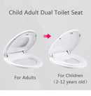 Double Layer Adult Child Toilet Seat Children's pot Training Cover Prevent Falling Toilet Lid For Kids Slow-Close Travel Pot