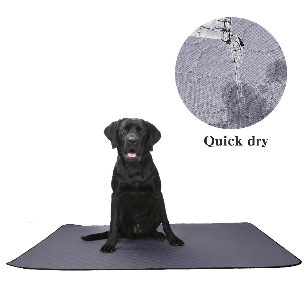 Dog Diaper Washable Impermeable Mat Urine Absorbent Diaper Mat Water Absorption Reusable Diapers Dog Car Seat Cover Pet supplies - anconmall