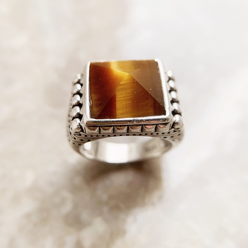 Skulls Brown Cocktail Ring,Europe Style Fine,Jewelry For Men & Women,2022 Brand New Ethnic Gift In 925 Sterling Silver