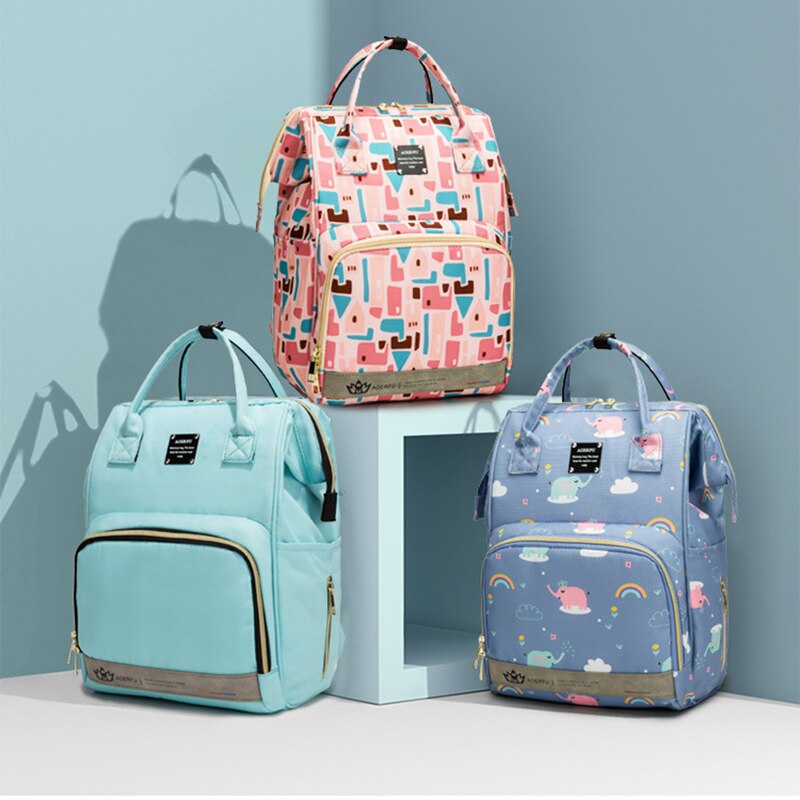 Multifunction Diaper Bag Backpack Waterproof Diaper Backpack for Mom and Dad Baby Nappy Bag Large Capacity Lightweight Size