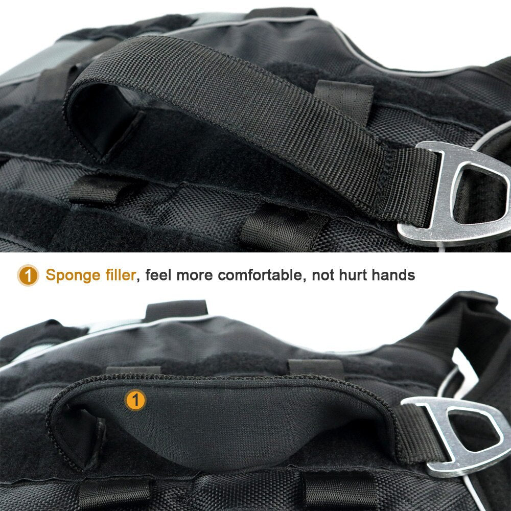 High Quality Dog Harness Tactical Dogs Harness 1680D Oxford Cloth Dog Vest for Medium and Large Sized Dogs German Shepherd Hound - anconmall