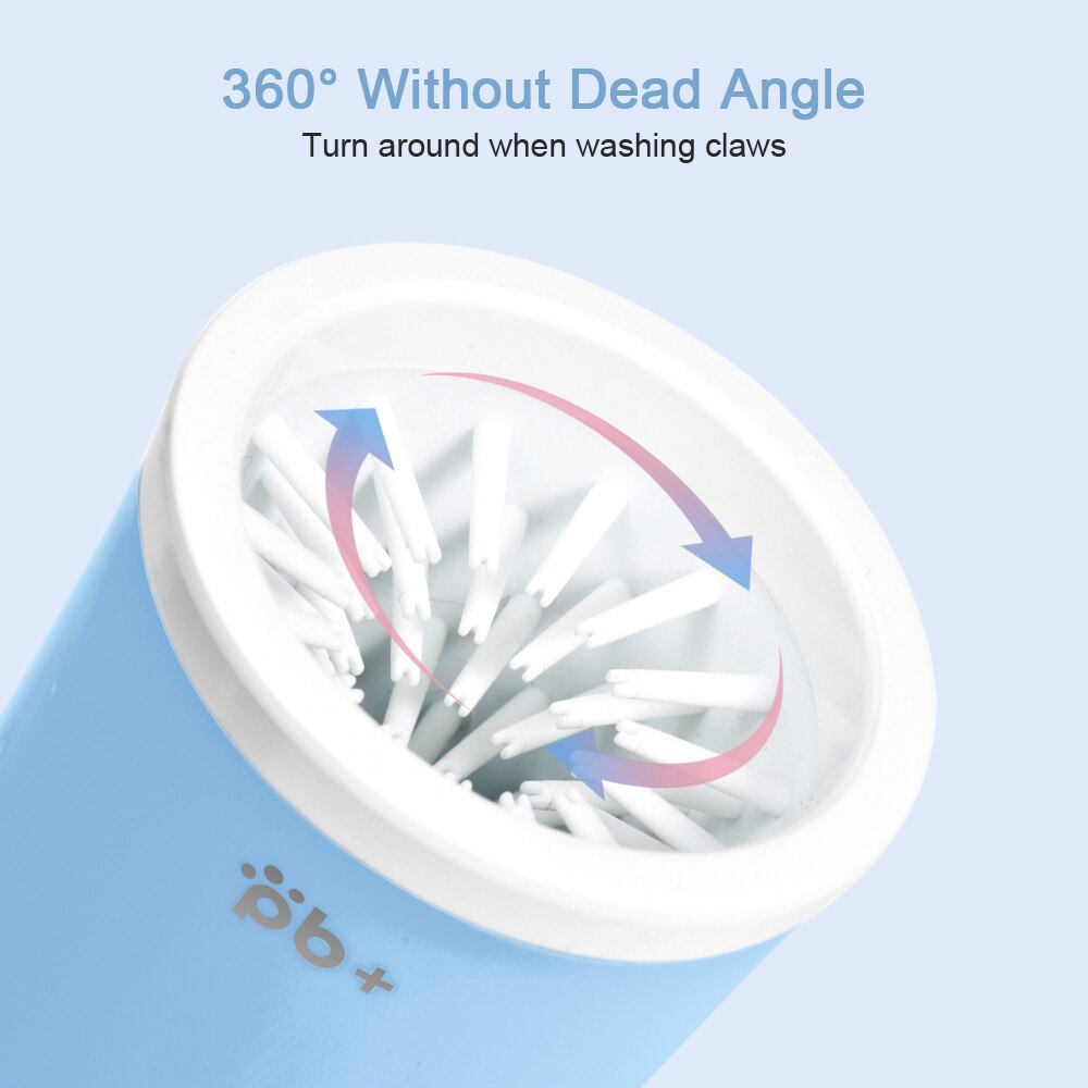 Dog Paw Cleaner Cup Clean Brush Quickly Wash Dirty Cat Paw Cleaning Bucket Soft Silicone Combs Portable Small Medium Large Dogs - anconmall