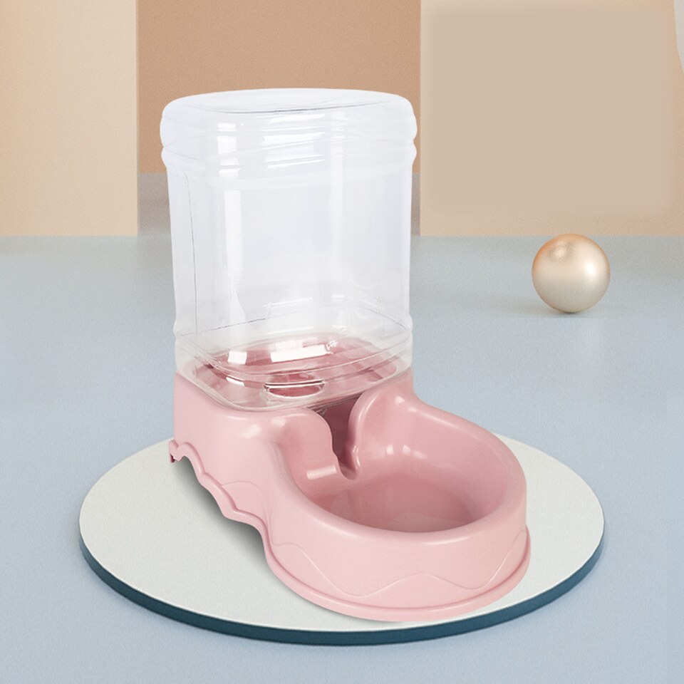 Cat Feeder And Drinker Automatic Cat Food Dispenser Water Bowls Big Capacity Gravity Auto Feeders For Cats