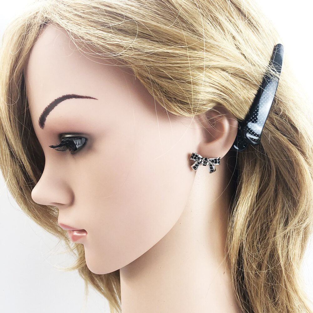 Bow Knot Stud Earrings,Europe Style Glam Fine Jewerly For Women Gift In 925 Sterling Silver