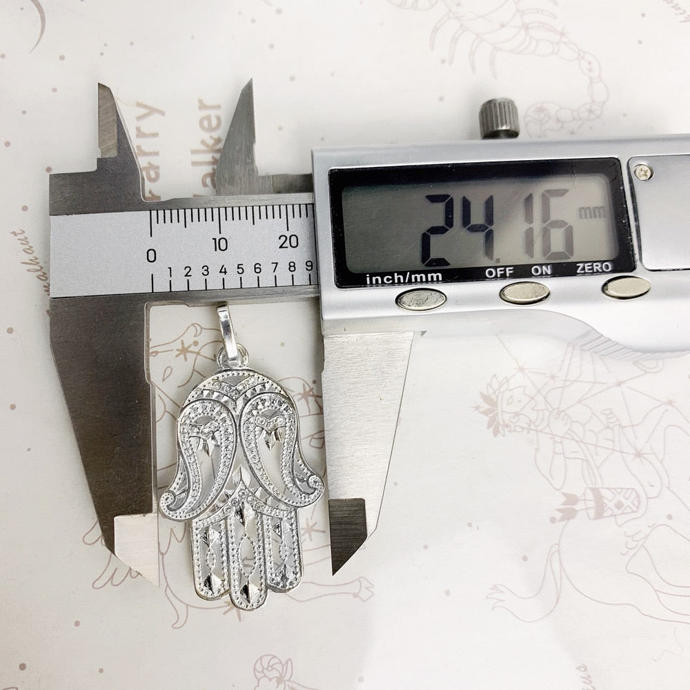 Pendant Hand of Fatima Brand New Fashion Trendy 925 Sterling Silver Jewelry Europe Accessories Gift For Women Men