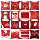 Santa Claus Christmas Cushion Cover Merry Christmas Decorations For Home Christmas Ornament Table Decor 2022 Xmas Gift New Year