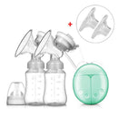 Electric Breast Pump with Milk Bottle Lactation Suck USB Breast Enlargement Pump with Message Heating Pads Feeding Nipples