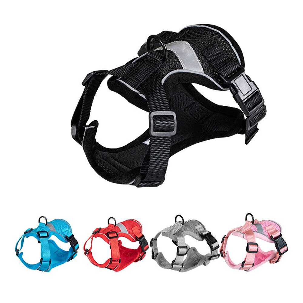 Cat Cooling Harness Breathable Puppy Vest Chest Strap Reflective Adjustable Mesh Harness No-Pull No-Choke for Cats Small Dogs - anconmall