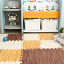 Wood Grain Puzzle Floor Foam Carpet Bedroom Splicing Mat  Baby Play Mat Interlocking Exercise Tiles 10Pcs/set 30*30cm