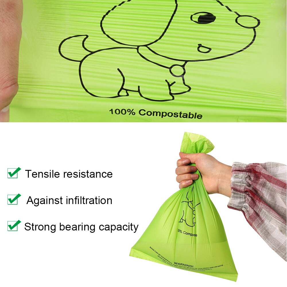 90 Days Degradable Environmental Corn Starch Dog Poop Bags Pooper Scooper Bag Outdoor Clean Pets Supplies 10 Rolls 150pcs - anconmall