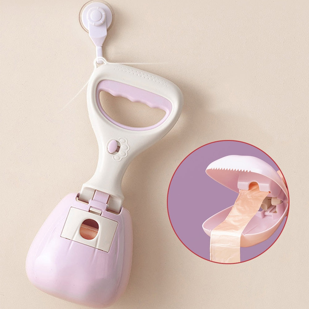 Pet Dog Cat Pit Scoop Portable Outdoor Cleaner Garbage Picker Poop Bag Collection Convenient Dog Supplies Animal Cleaning Tool - anconmall