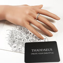 Studs Wedding Bands Ring,Europe Style Fine Jewerly For Women & Men Punk Gift In 925 Sterling Silver