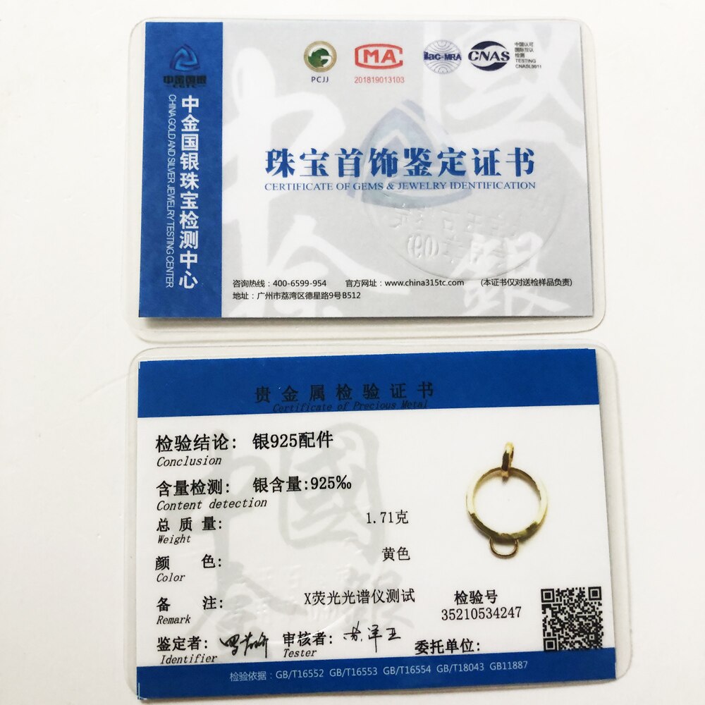 Pendant Charm Carrier Large Gold Color Brand Fashion Jewelry Europe 925 Sterling Silver Gift For  Woman Men