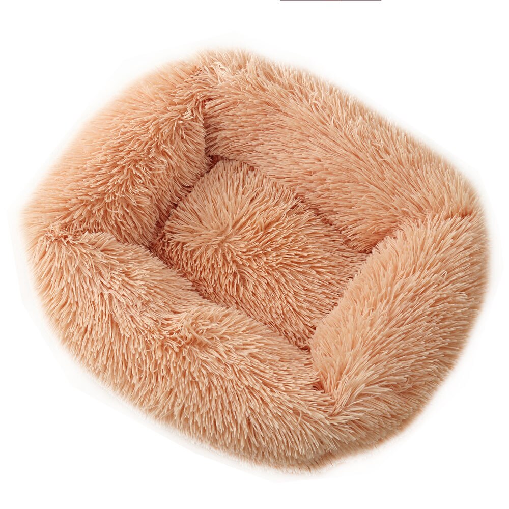 Pet Dog Bed Comfortable Cuddler Square Dogs Kennel Very Soft Washable Dog and Cat Cushion Bed Winter Warm Sofa 12 Color - anconmall