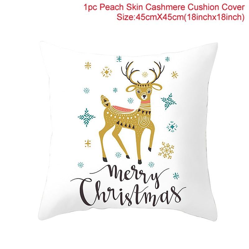 HUIRAN Christmas cushion cover Decorative Pillowcase sofa cushions Pillow cases Christmas Decoration For Home Decor Pillow Cover