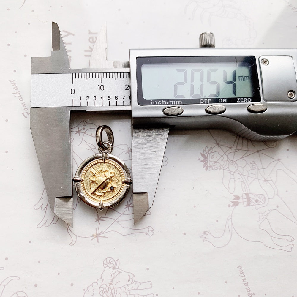 Pendant Faith, Love, Hope, 2022 Summer Fine Jewelry Two-tone Design Accessorie 925 Sterling Silver Vintage Gift For Women Men