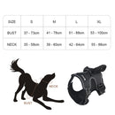 1000D Oxford Cloth Dog Harness with Elastic Handle Adjustable Dog Vest Walk Harnesses for Medium and Large Dogs German Shepherd - anconmall