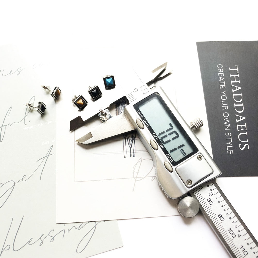 Ear Studs Africa Autumn New Ethnic 925 Sterling Silver Fine Jewerly For Women Gift