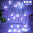 Symphony Laser Light Garland String Lights Christmas Fairy Lights Strings for Outdoor Navidad Wedding Xmas Party Home Decoration - anconmall
