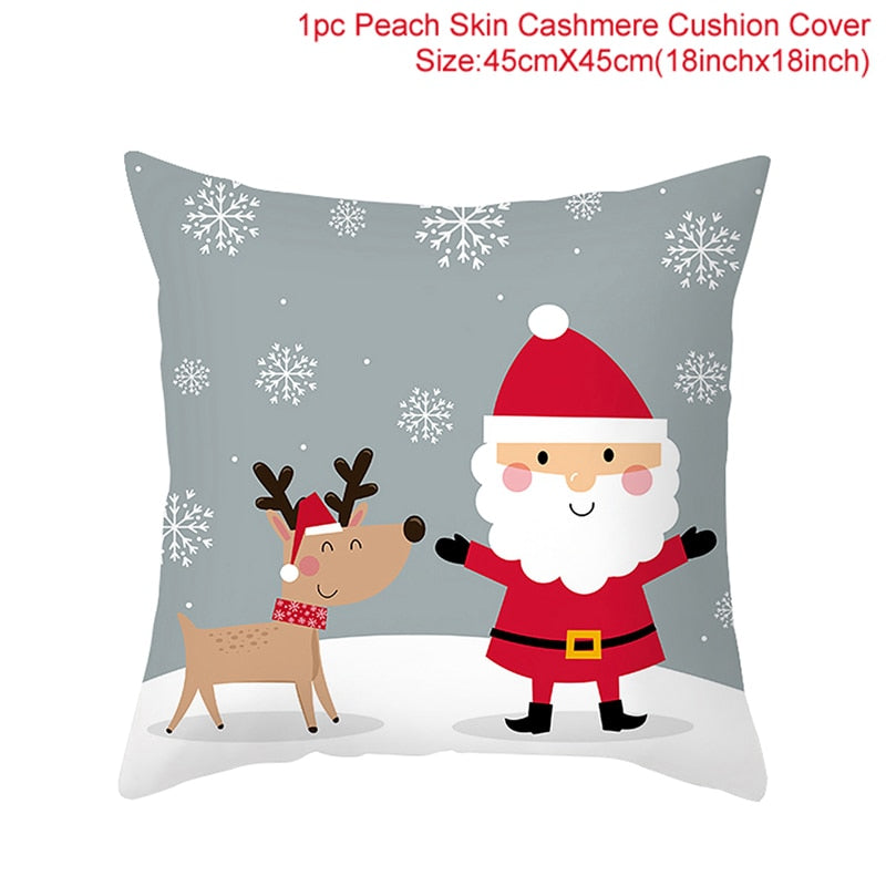 HUIRAN Christmas cushion cover Decorative Pillowcase sofa cushions Pillow cases Christmas Decoration For Home Decor Pillow Cover
