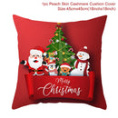 Christmas Cushion Cover Merry Christmas Decor For Home Santa Claus Christmas Ornament Xmas Gift Navidad 2022 Happy New Year 2023