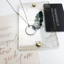 Necklace Large Circle Spring Fashion Charm Carrier Jewelry Europe 925 Sterling Silver Gift For Women Men