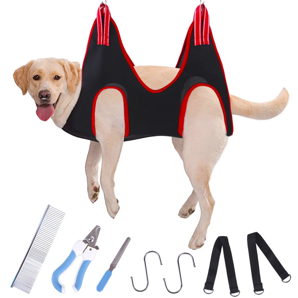 Pet Dog Grooming Hammock for grooming Restraint Bag Cat Nail Clip Trimming Bathing Bag for Puppy Dog Anti-scratch for Cats