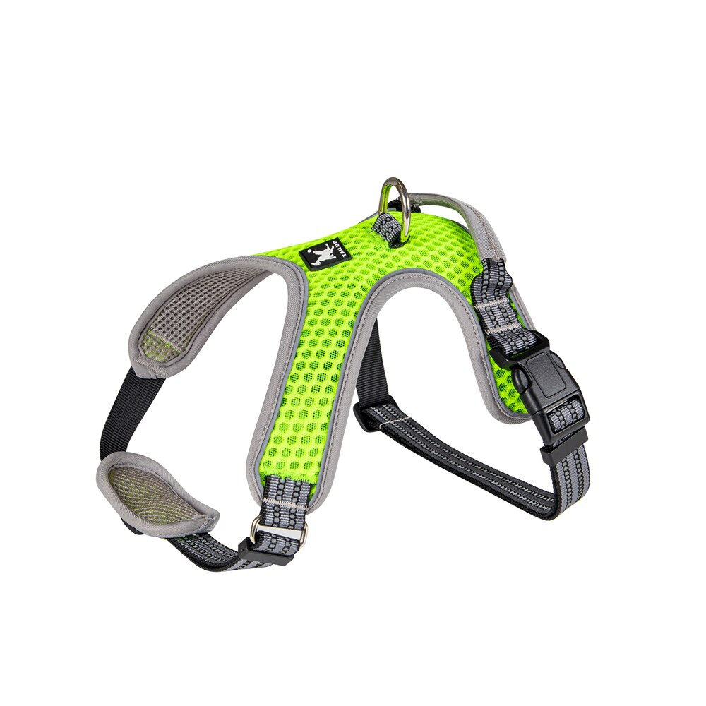 Summer Cooling Pet Harness Mesh Breathable Soft Vest Side Clip Dog Harness Reflective Adjustable Back D-Ring Dog Chest Strap - anconmall